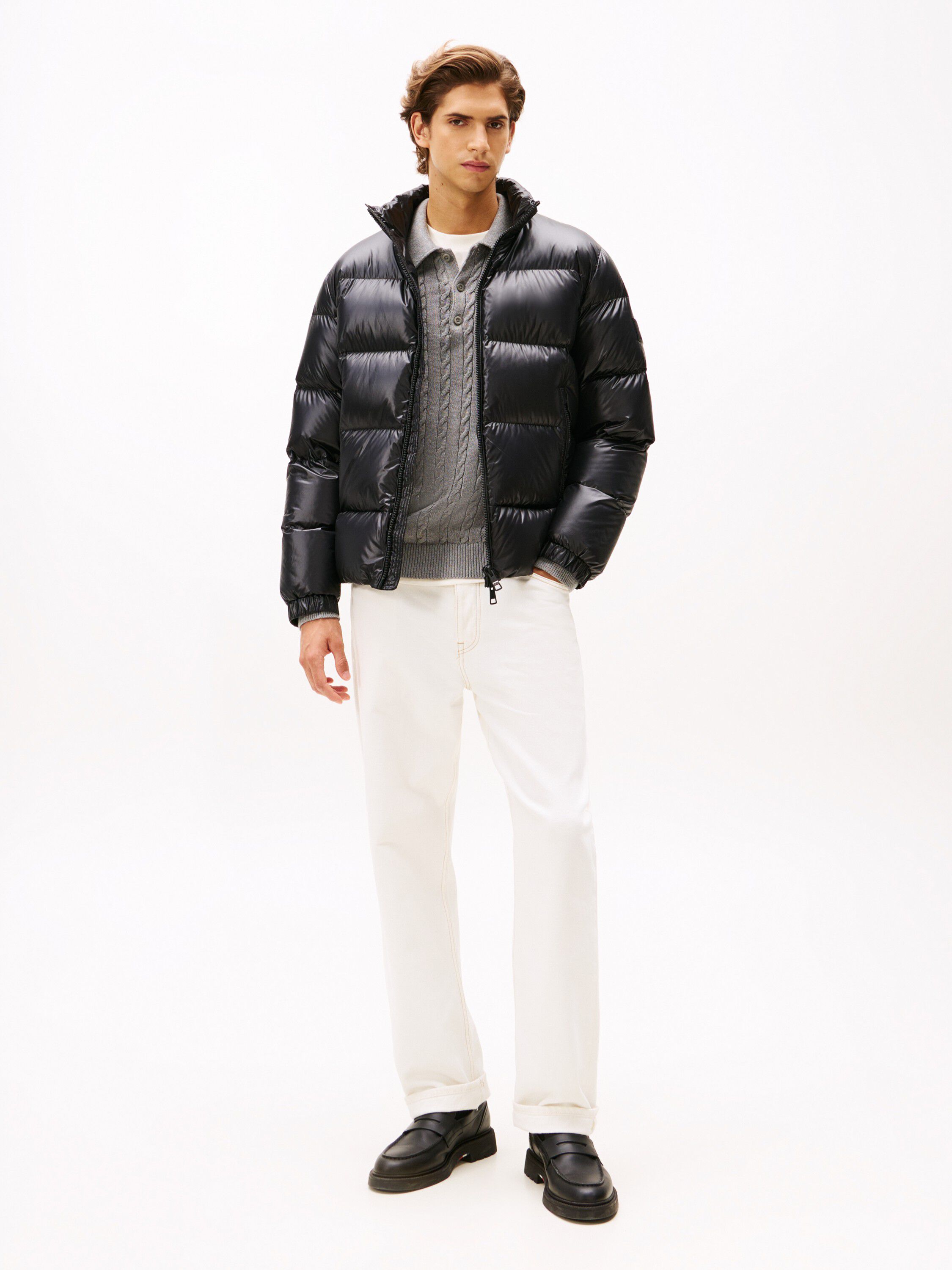 SHINY DOWN STAND PUFFER