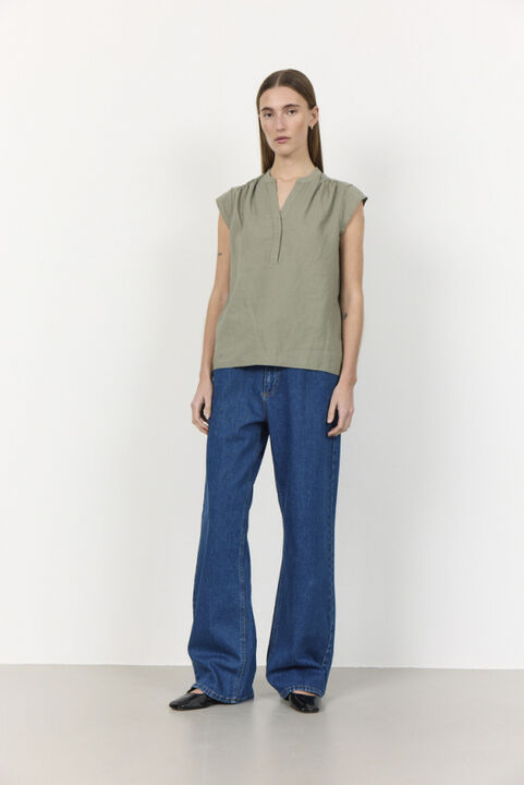 LR-NAJA 19 Bluse Grøn