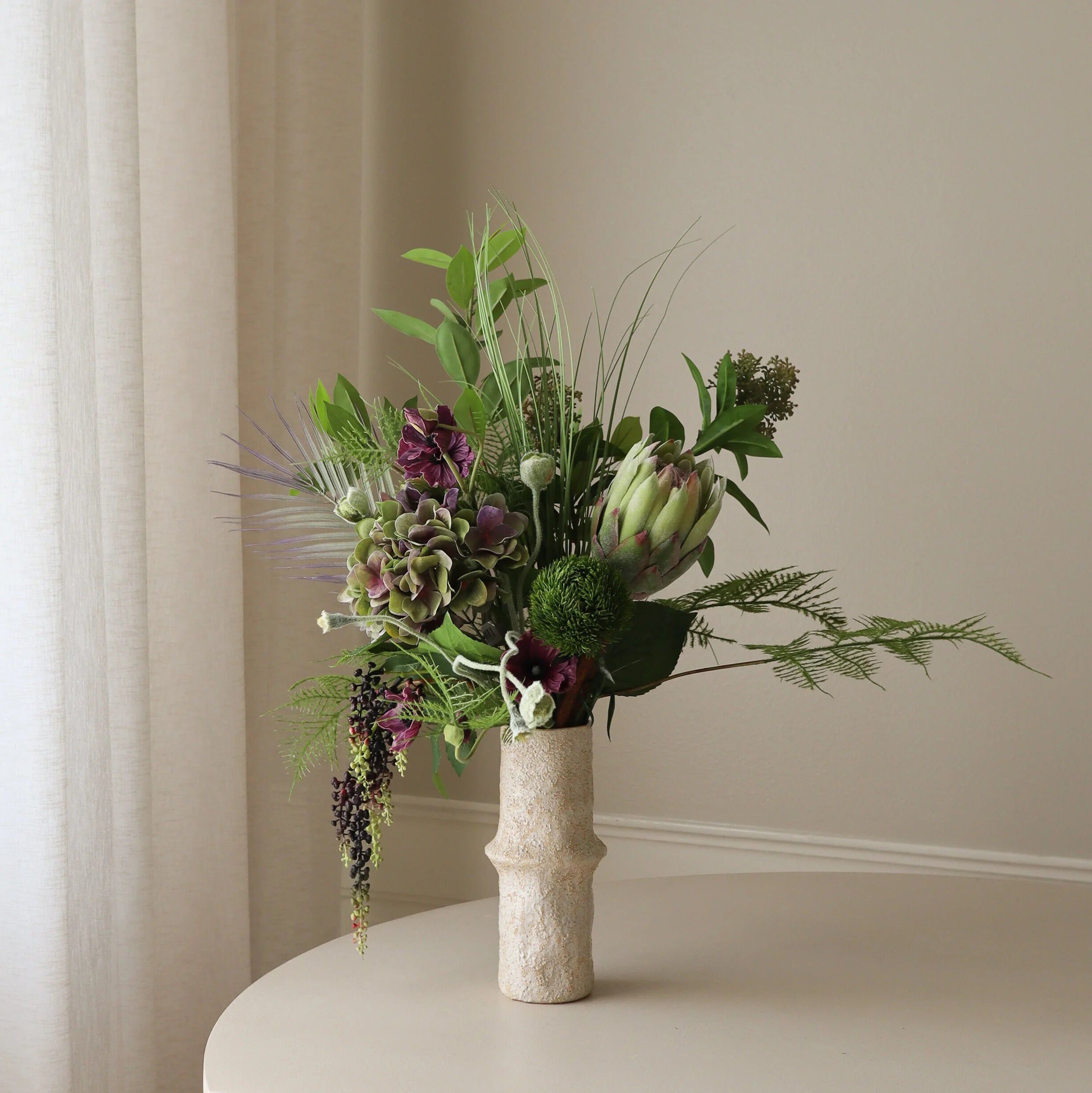 Pale Purple Hydrangea Flower