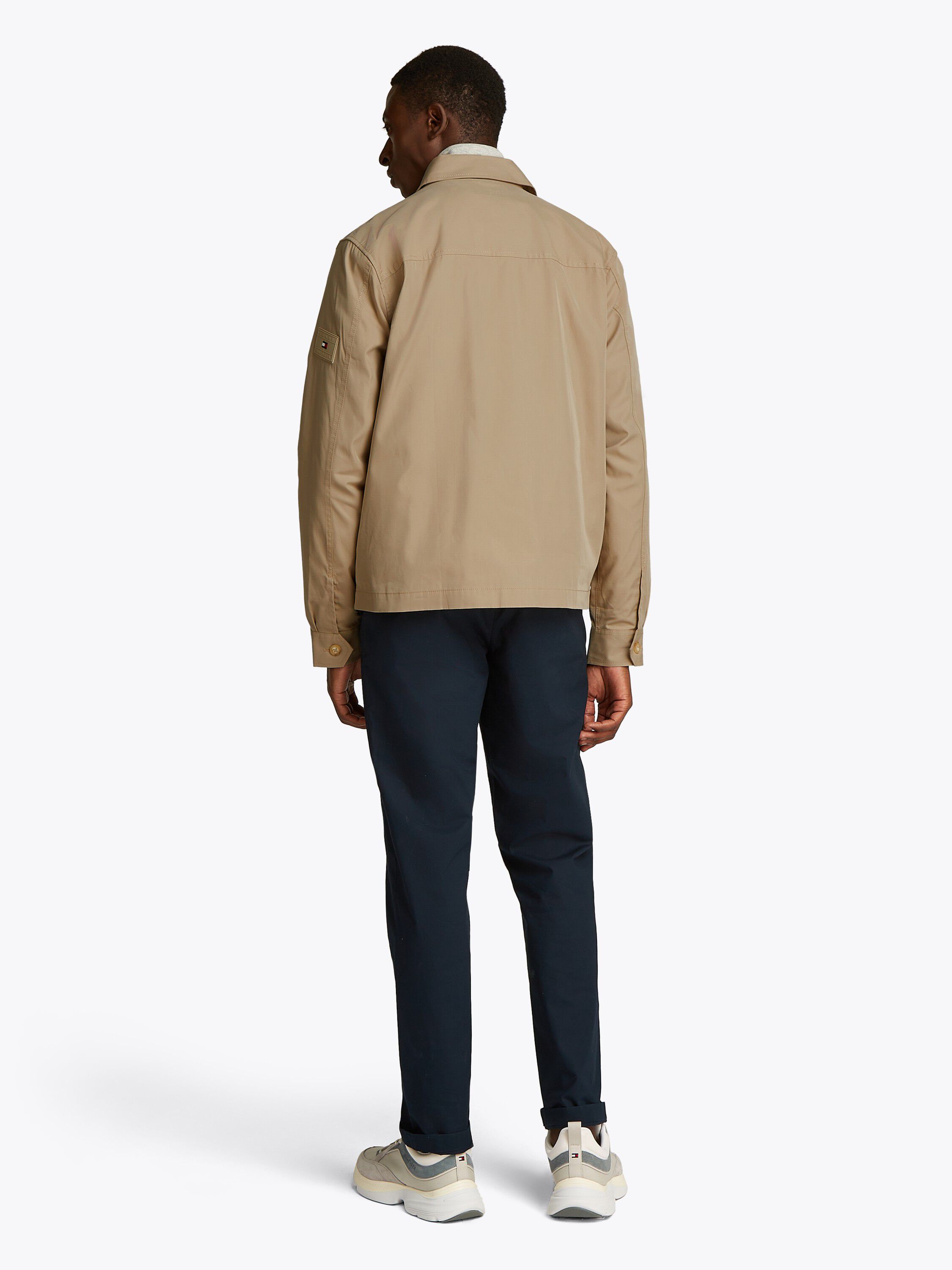 Flag Embroidery Twill Shirt Jacket