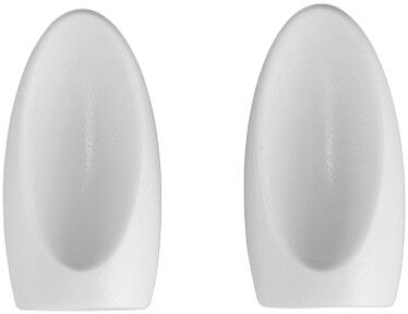 Norbitt, Ear, White, 1,4x2,5 cm