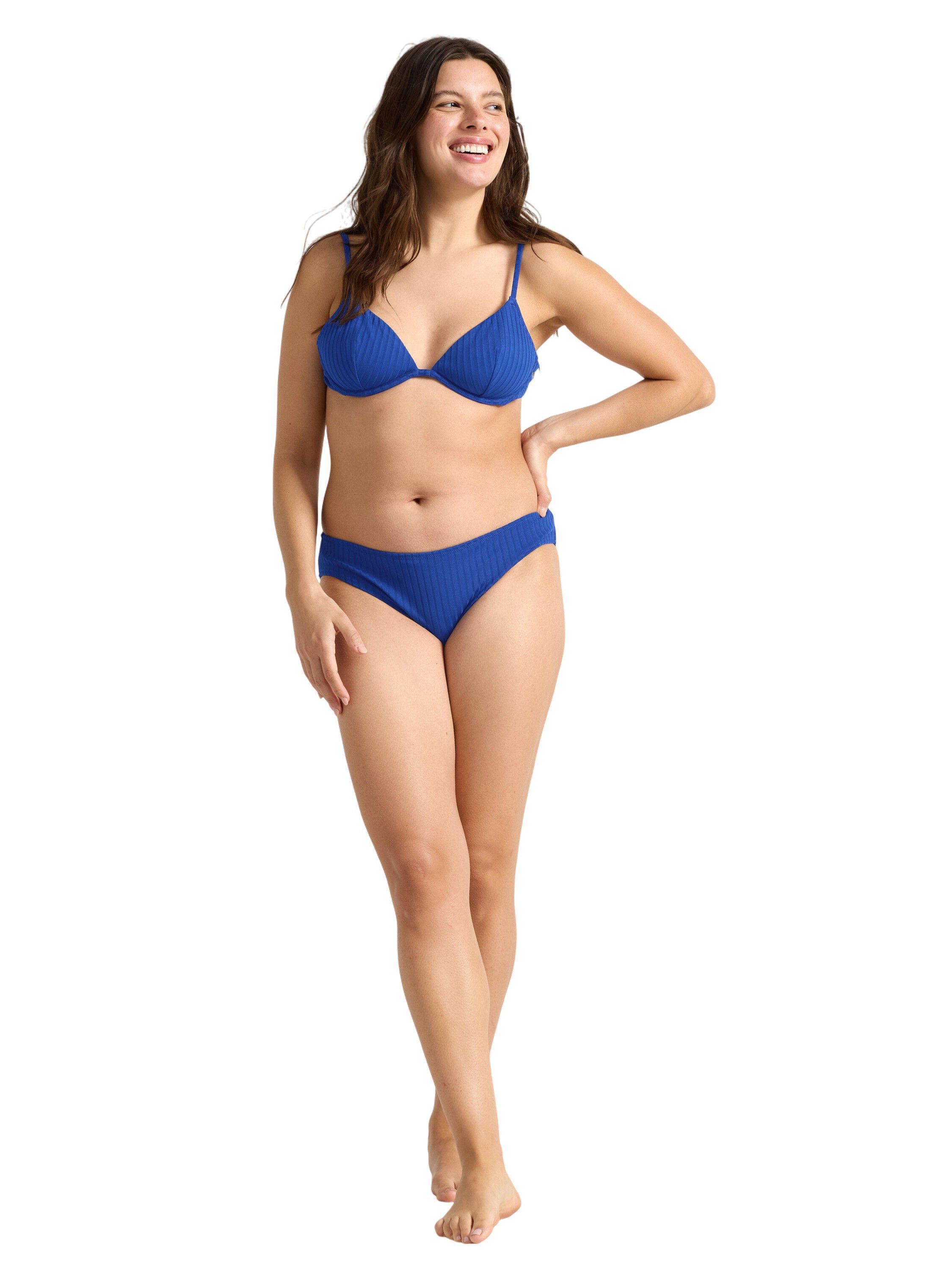 Uvatteret bikini-bh med b&oslash;jle