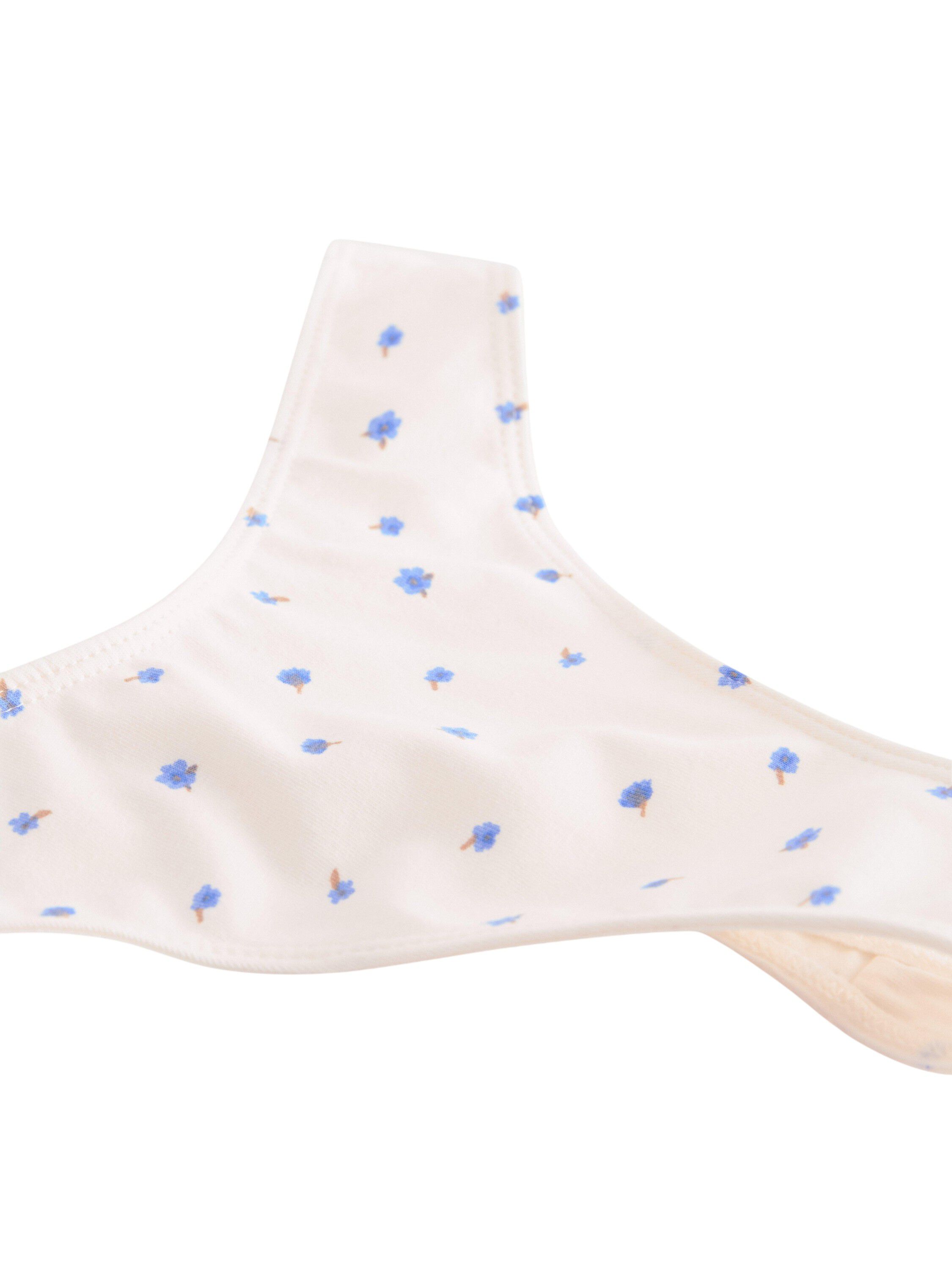 Cotton thong with a low-rise waist