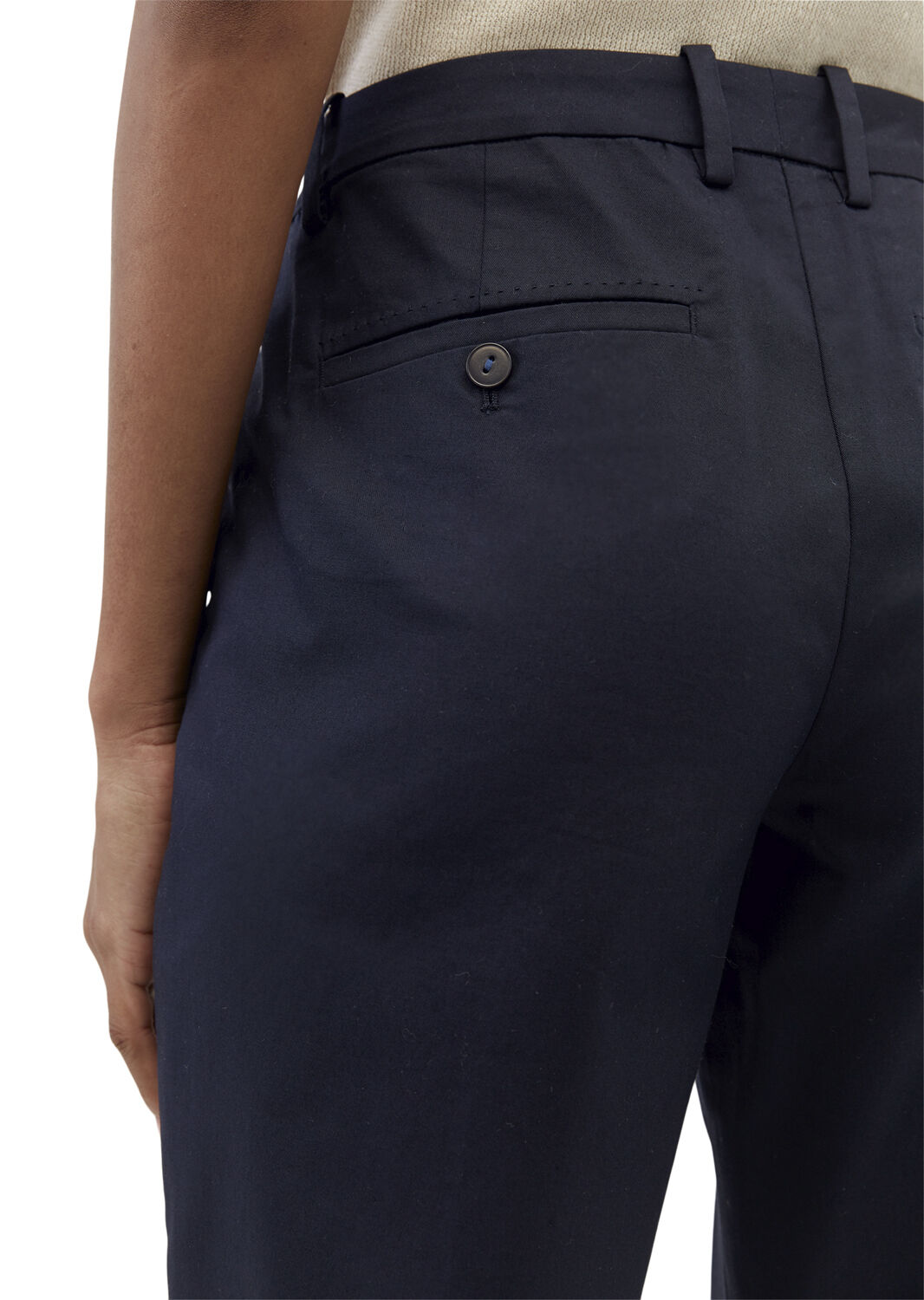 Pants, regular rise, slim but comfy