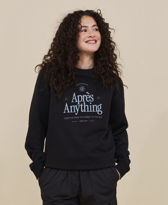 Aprés Anything Statement Crewneck - Nero