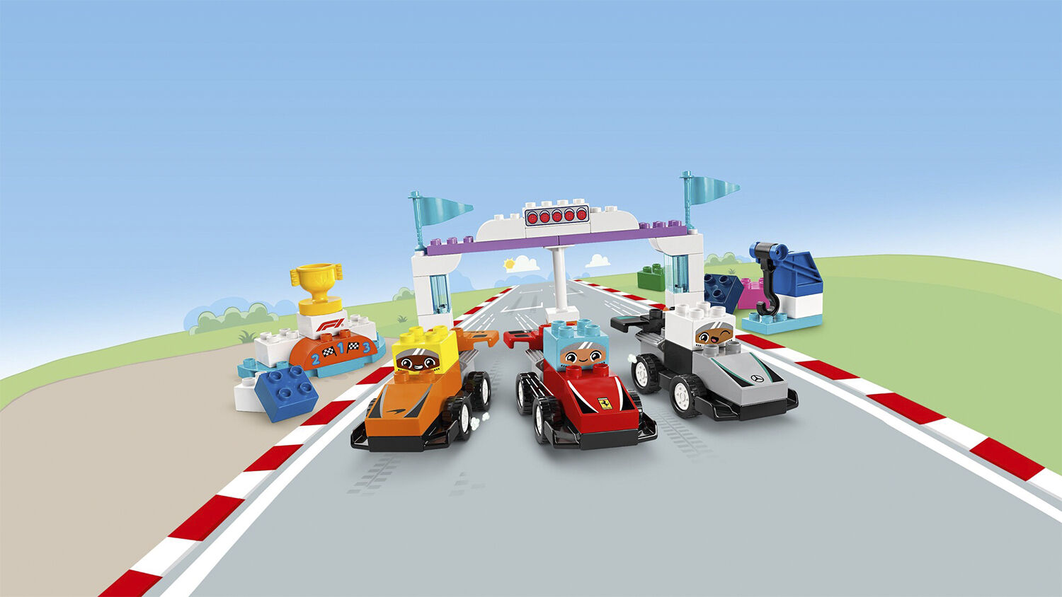 F1-teams med racerbiler og k&oslash;rere