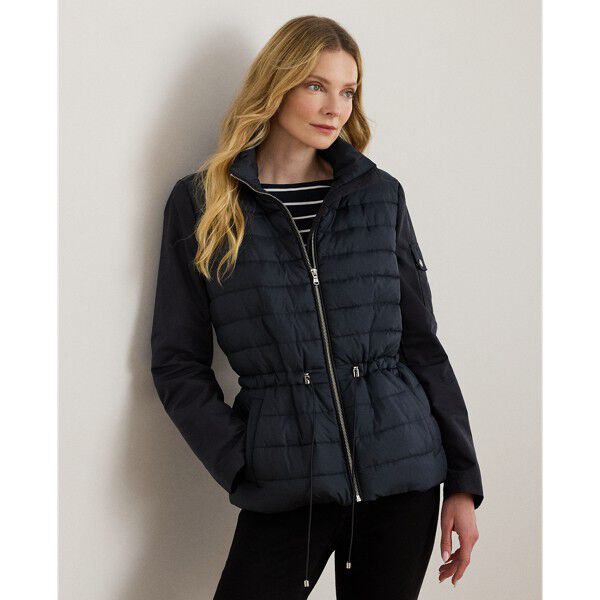 Quilted Funnelneck Puffer Jacket
