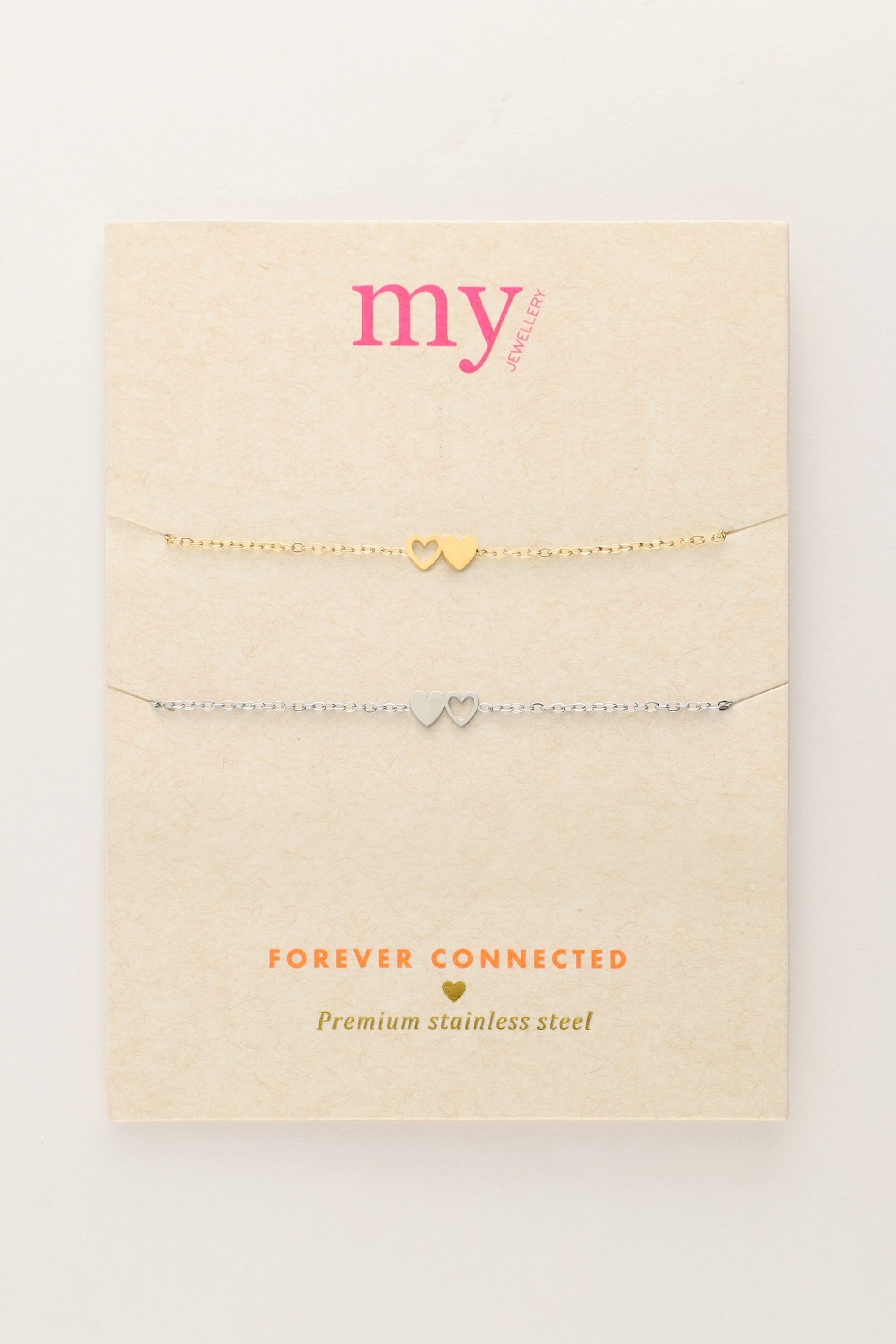 Bracelet besties 2 hearts