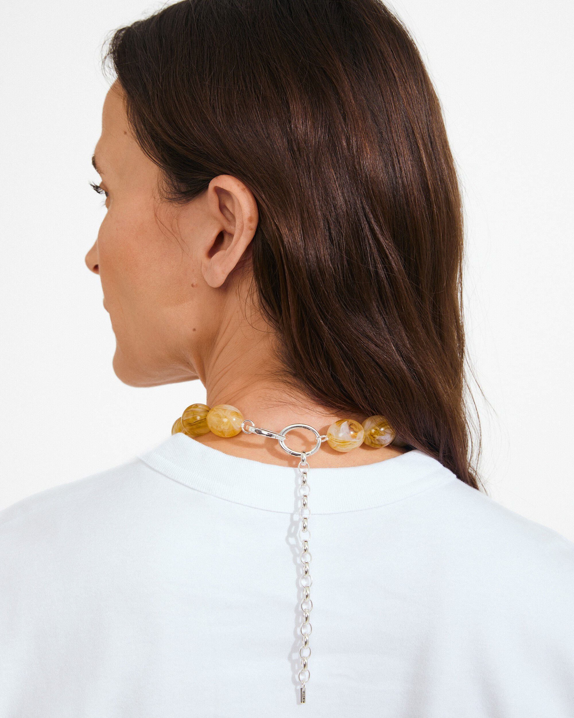 STILL necklace silver-plated/yellow