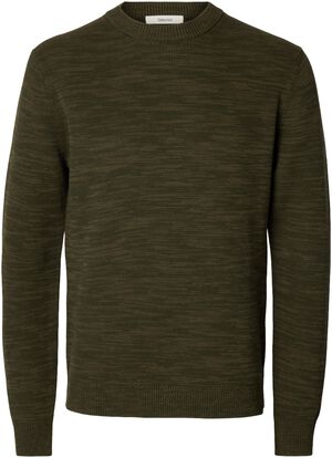 SLHDANE LS KNIT STRUCTURE CREW NECK