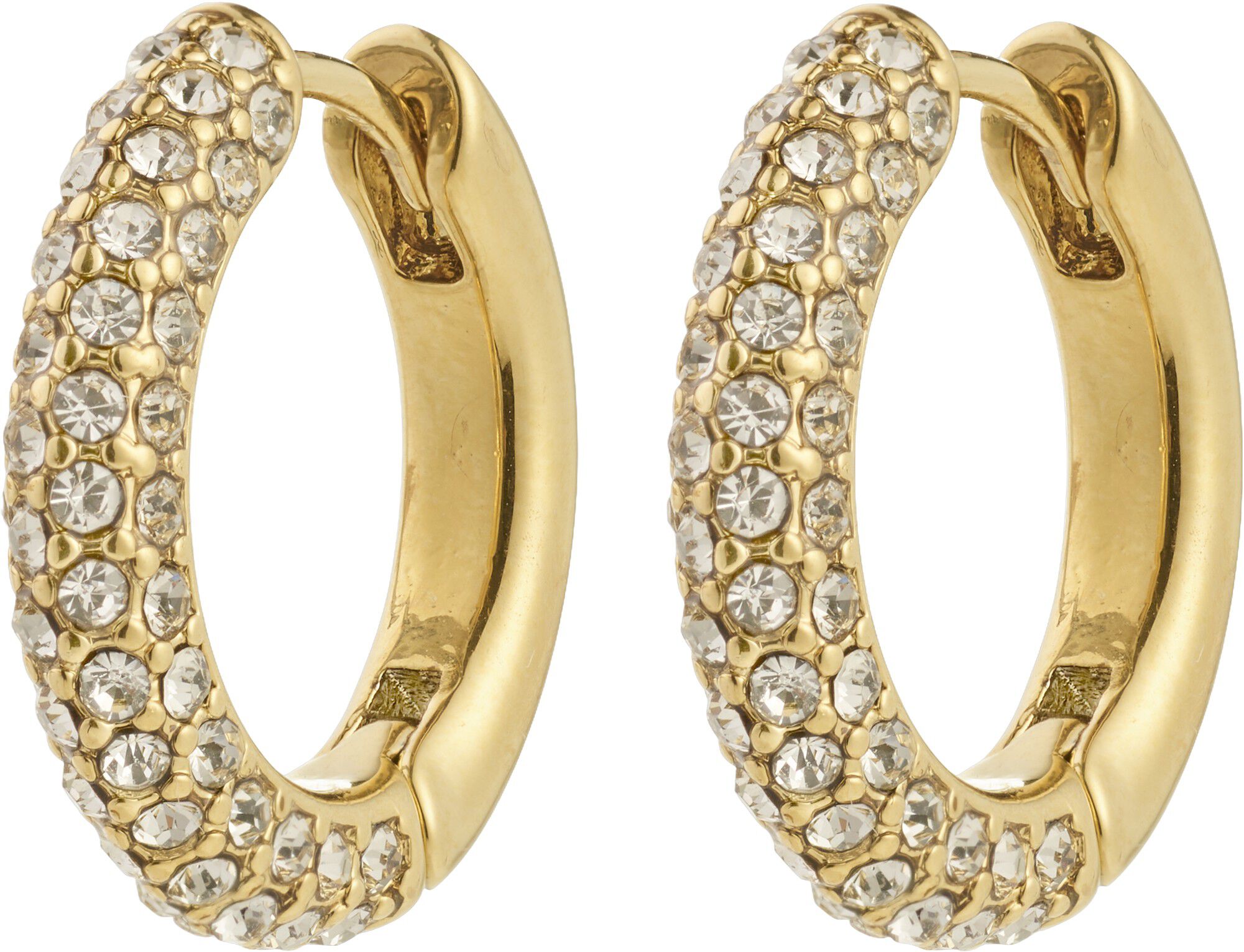 TATUM medium hoops gold-plated