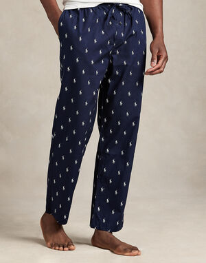 Signature Pony Cotton Pajama Pant