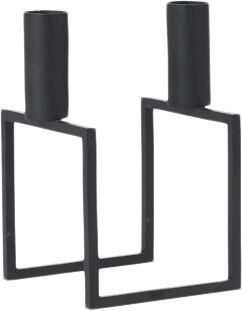 Line, Candle Holder, Black