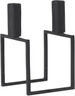 Line, Candle Holder, Black