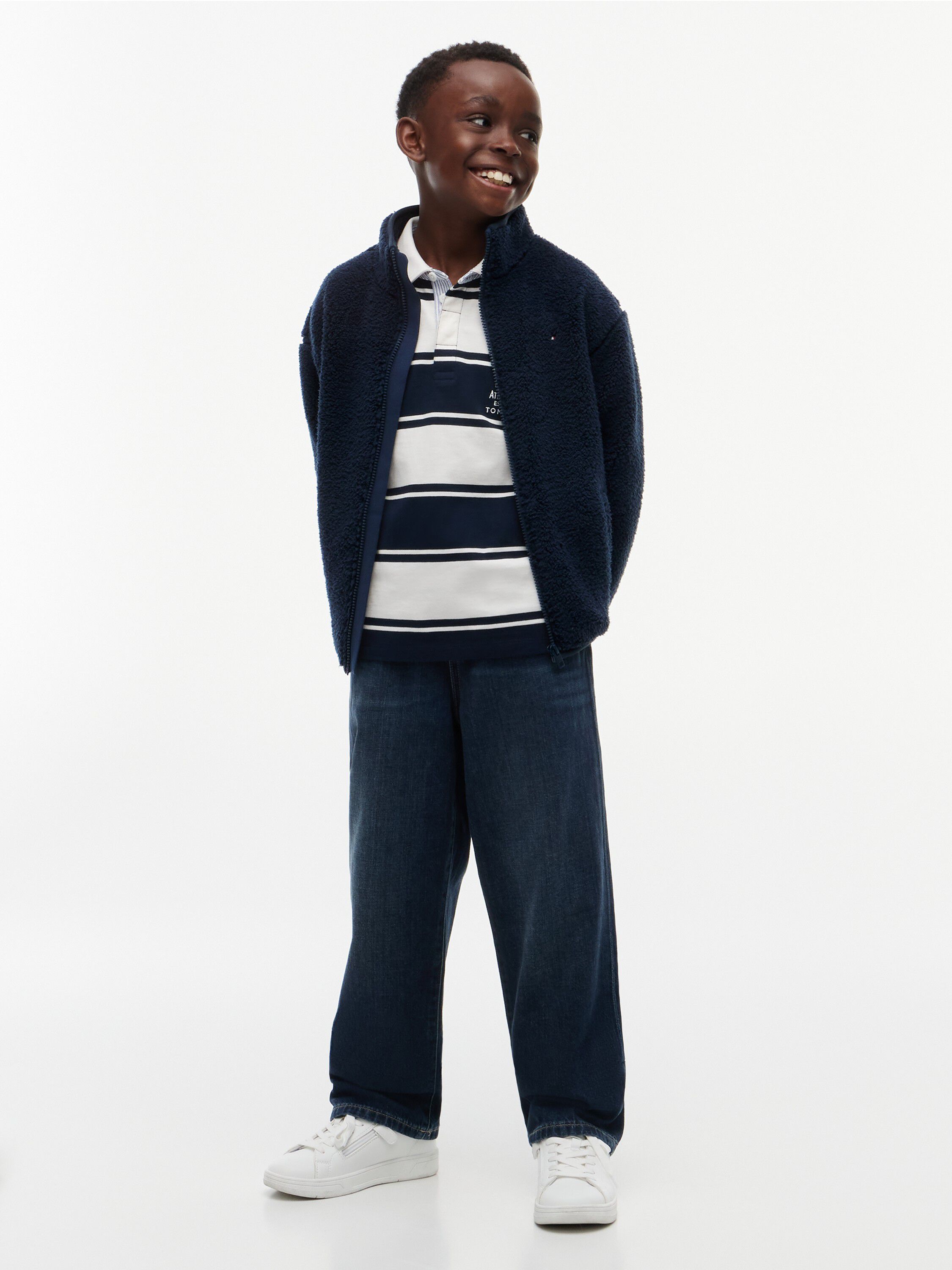 Back Flag Polar Fleece Zip-Thru Sweatshirt