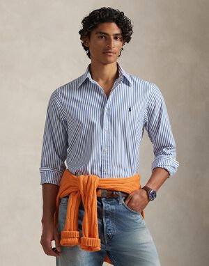 Custom Fit Striped Broadcloth Shirt