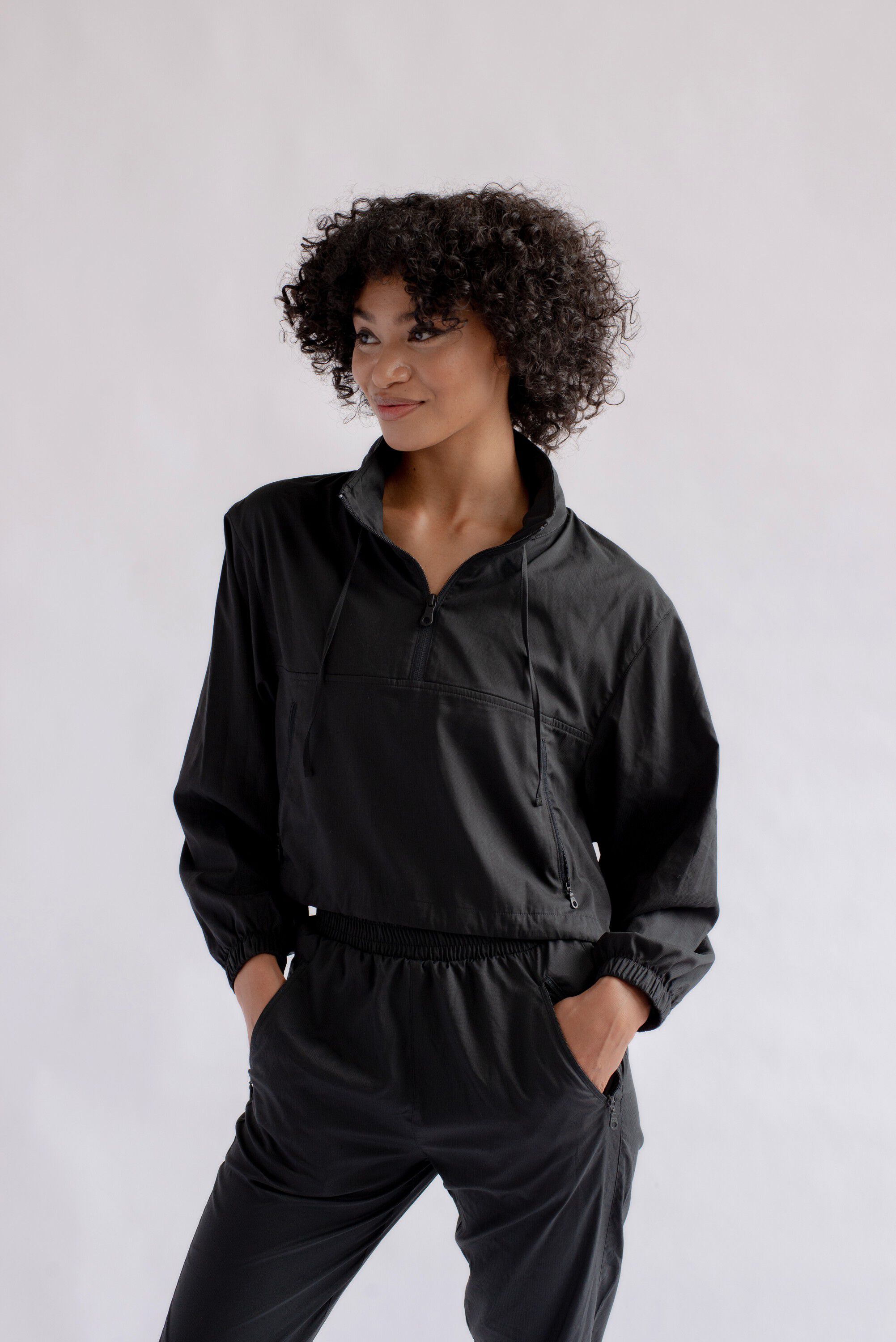 Hummingbird Windbreaker, Half Zip