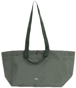 Grid Weekend Bag-Small-Dark green