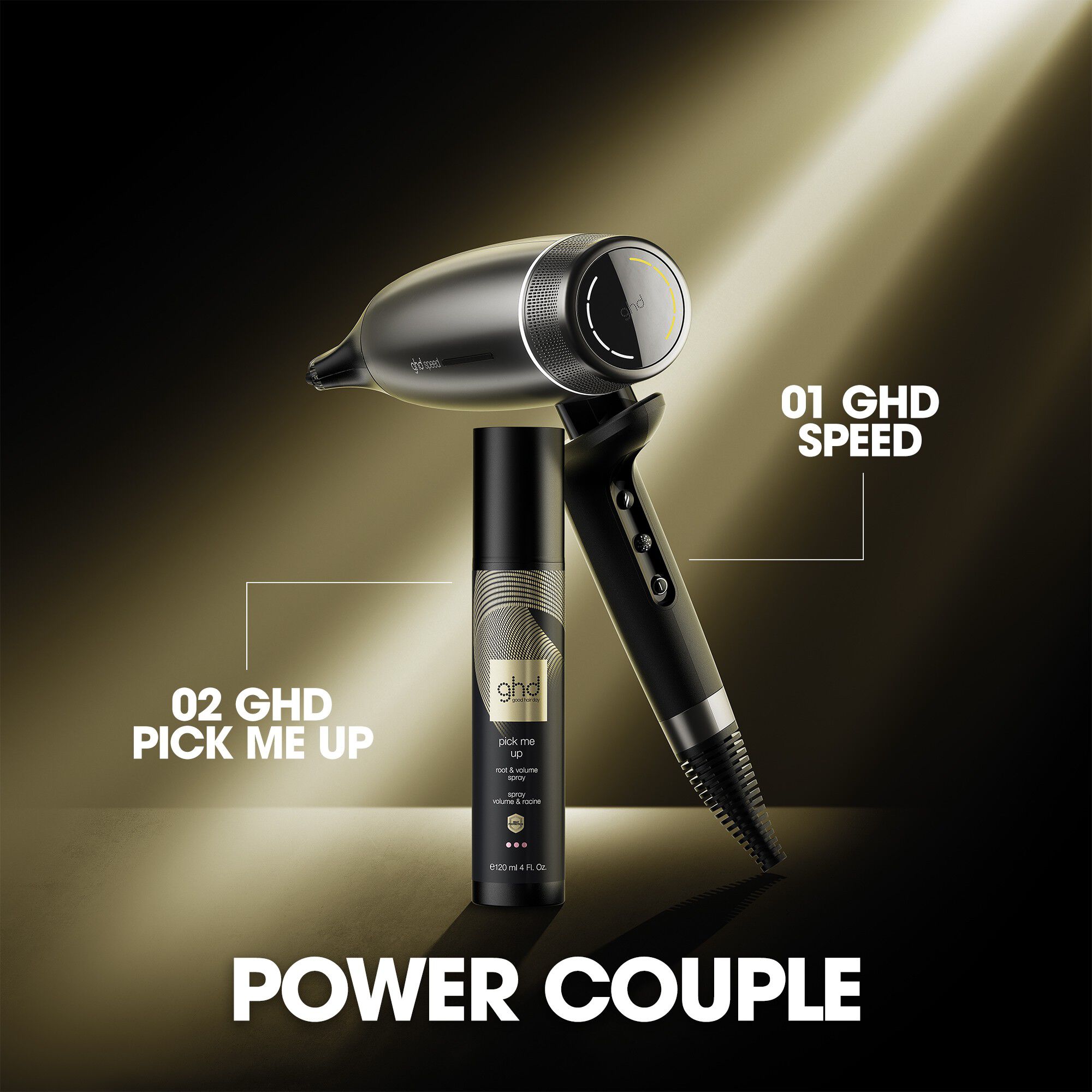 ghd Speed - Hair Dryer Titanium Black