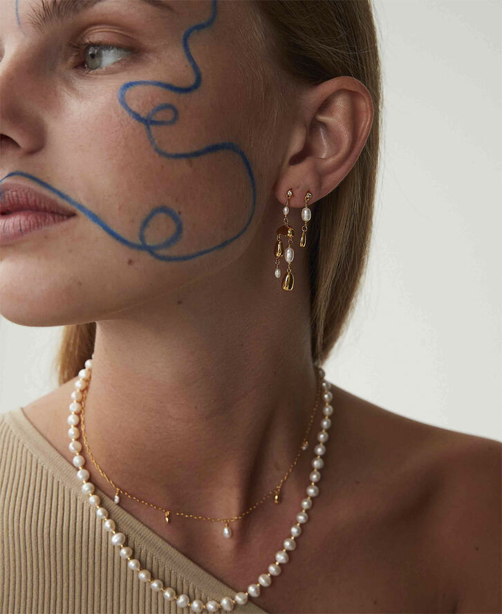 Pebble petite øreringe