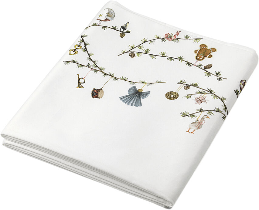 Hammersh&oslash;i Christmas Dug 150x320 cm hvid m. deko