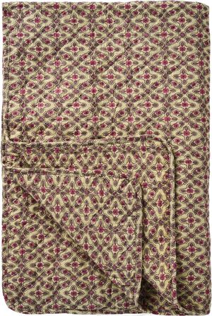 Quilt m/hindb&aelig;rfarvet og lilla rudem&oslash;nster