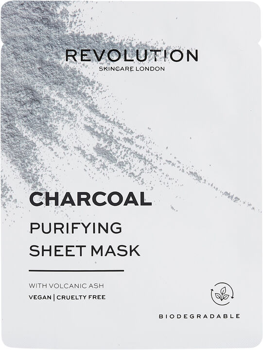Revolution Skincare Biodegradable Purifying Charcoal Sheet M