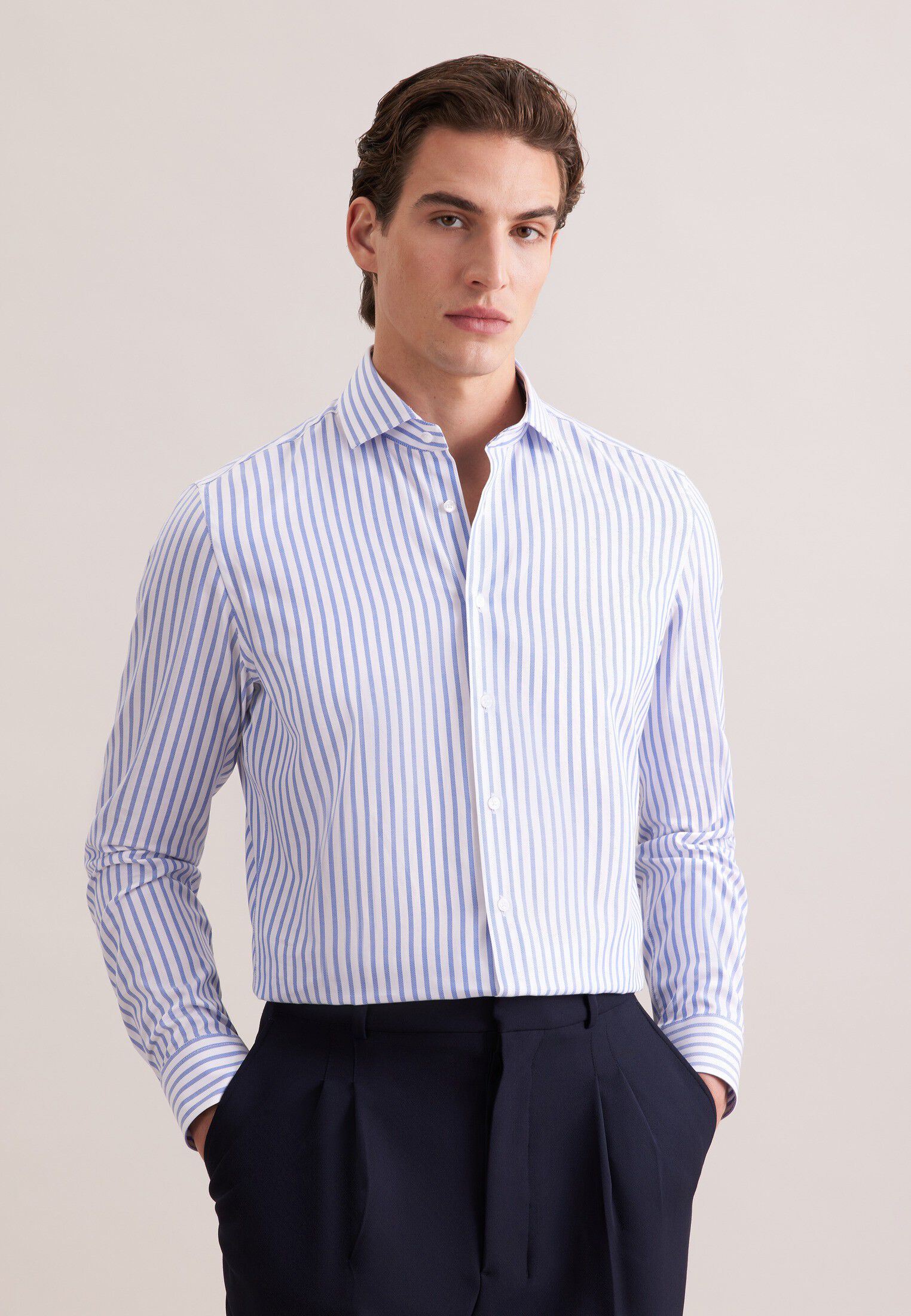 Business shirt Slim 1/1 Kent-Collar Stripes