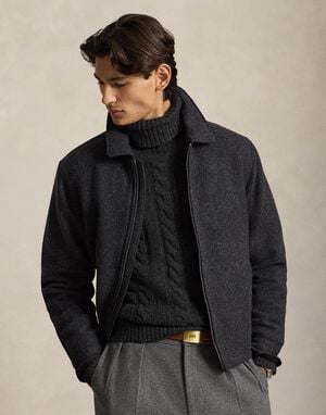 BRKN TWLL WOOL BLND-WVN-JACKET