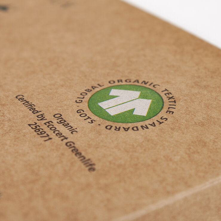 Økologisk boxlagen, jersey - GOTS, hvid