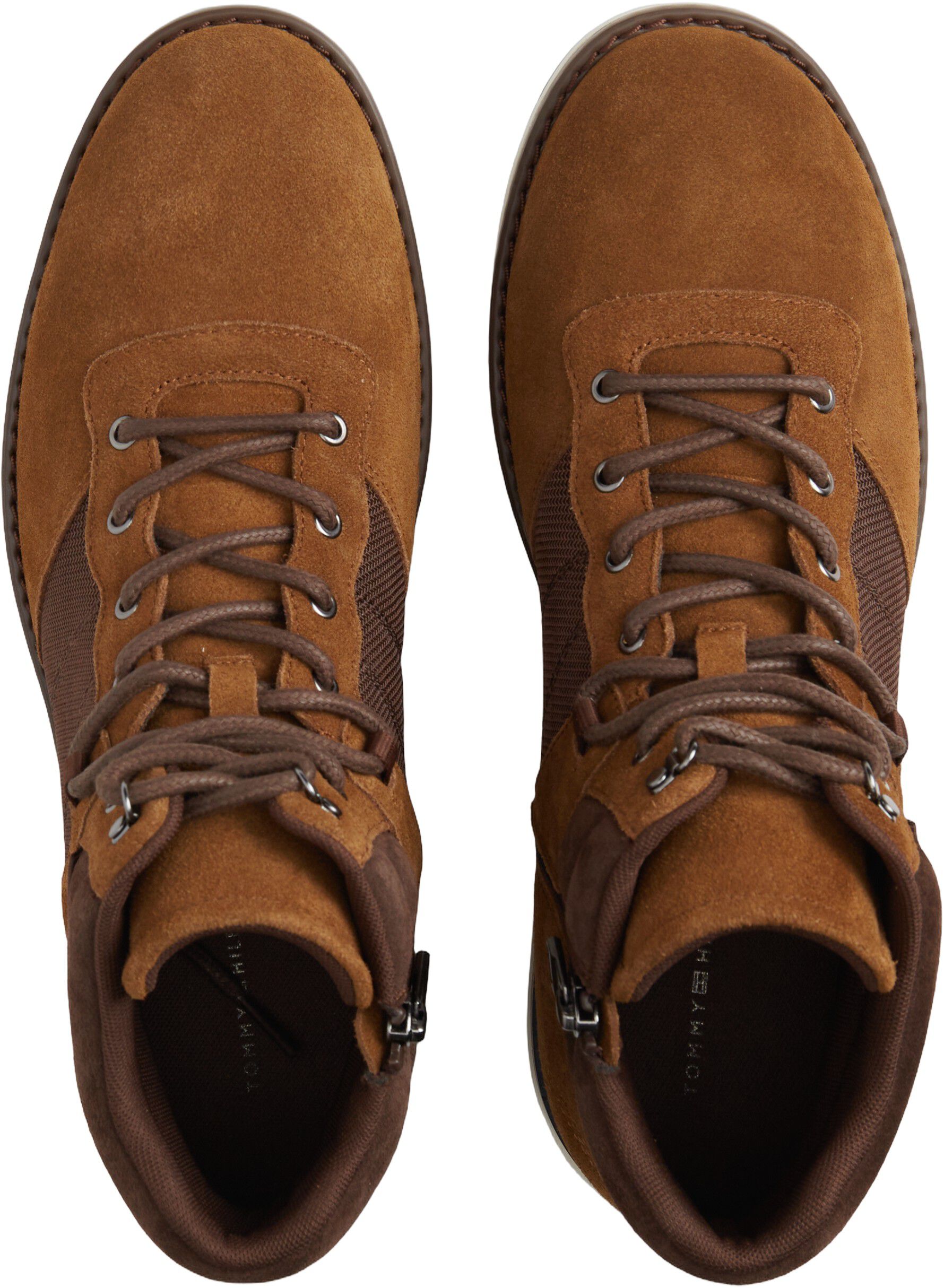 Suede Outdoor Cleat Mesh Panel Boots