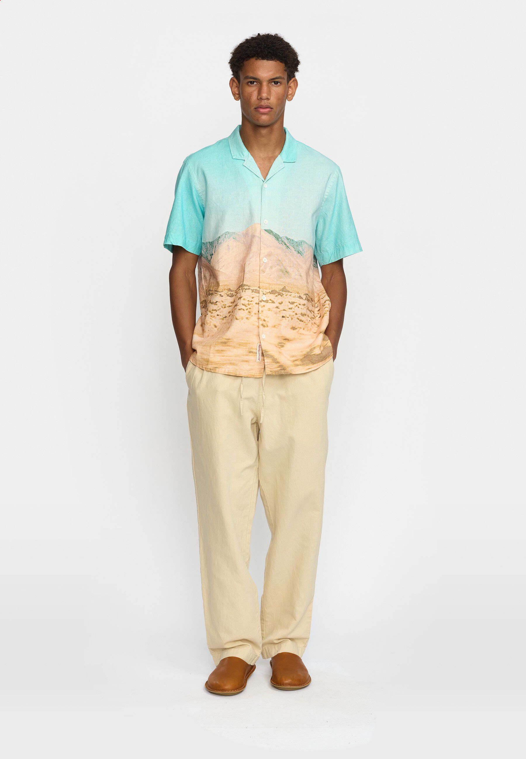 Short-sleeved Cuban Shirt