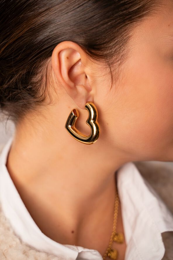 Earrings medium hearts