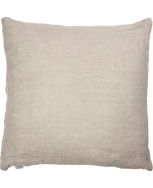LINEN/NATURAL, PYNTEPUDE, ENSFARVET, 48X48 CM