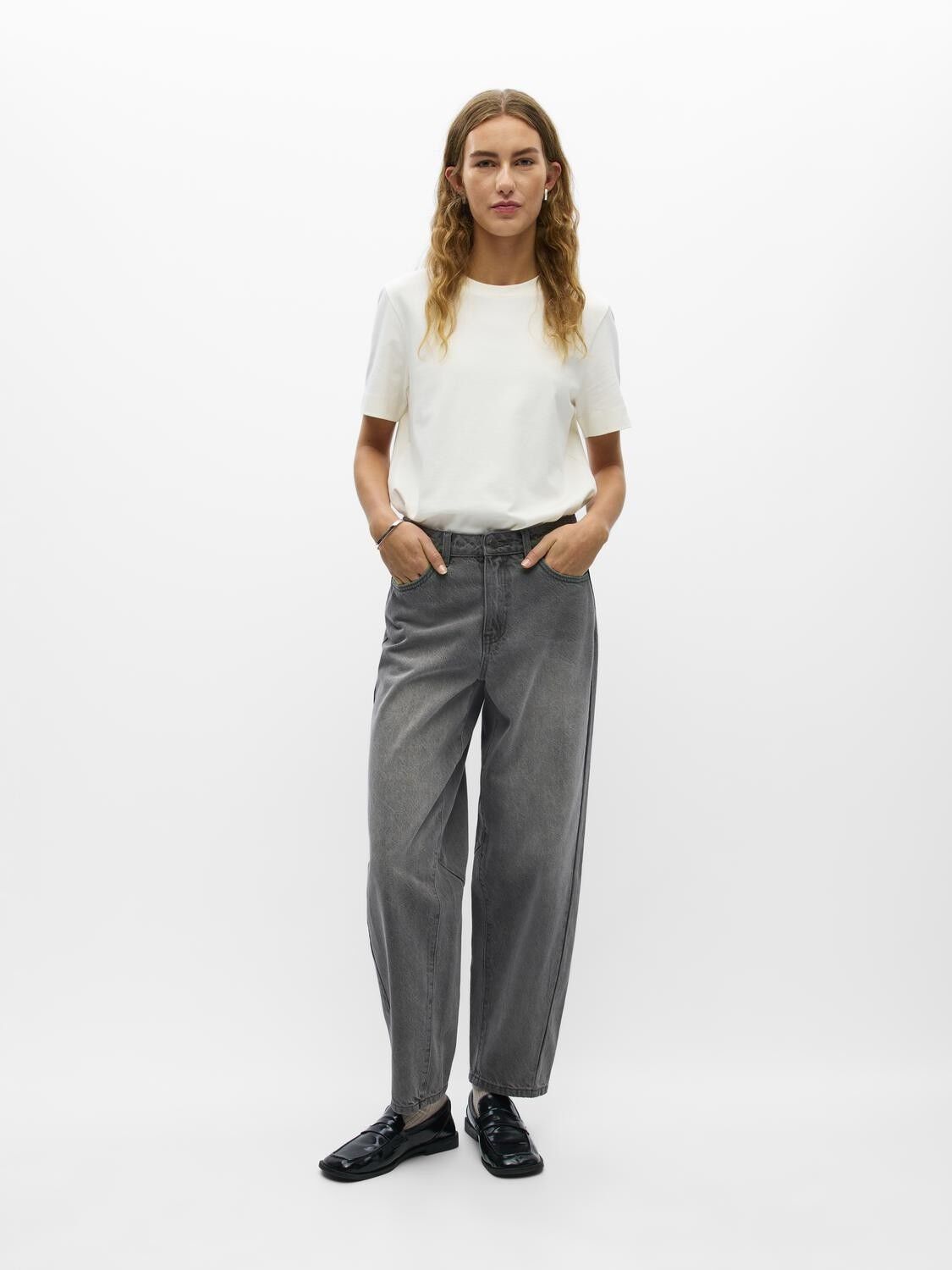 Objmiu Zoe Mw Barrel Ankle Jeans Noos