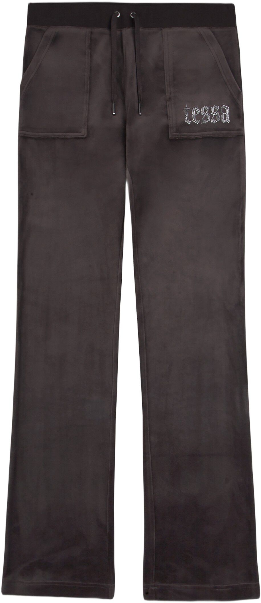 Tessa x Juicy - velour track pants m. diamanter