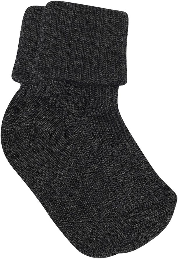 ANKLE WOOL RIB TURN DOWN