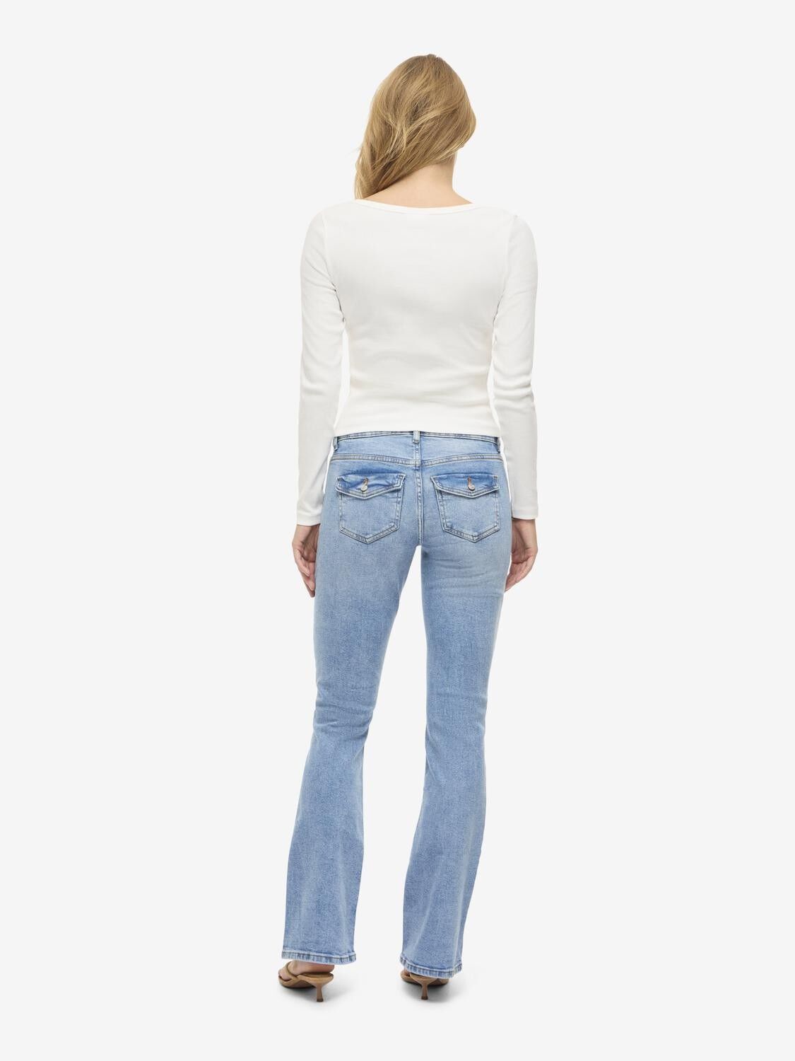 Nmremi Lw Engineered Flared Jeans