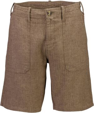 Linen blend herringbone shorts