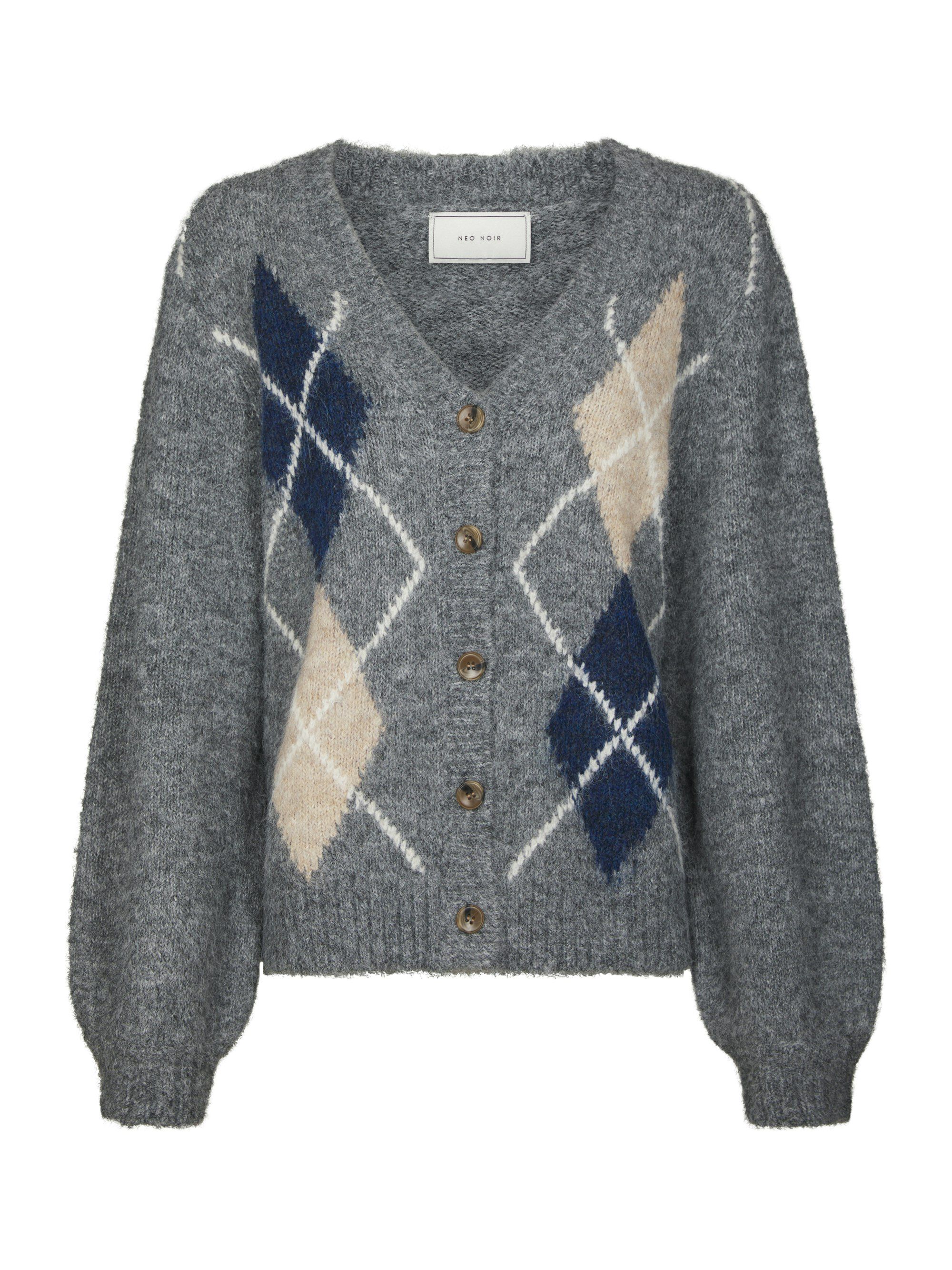 Beleney Small Check Fluff Cardigan