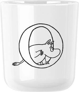 Moomin ABC kopp - O 0.2 l. Moomin white