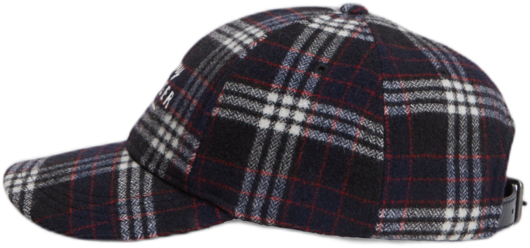 Wool Blend Logo Check Baseball Cap