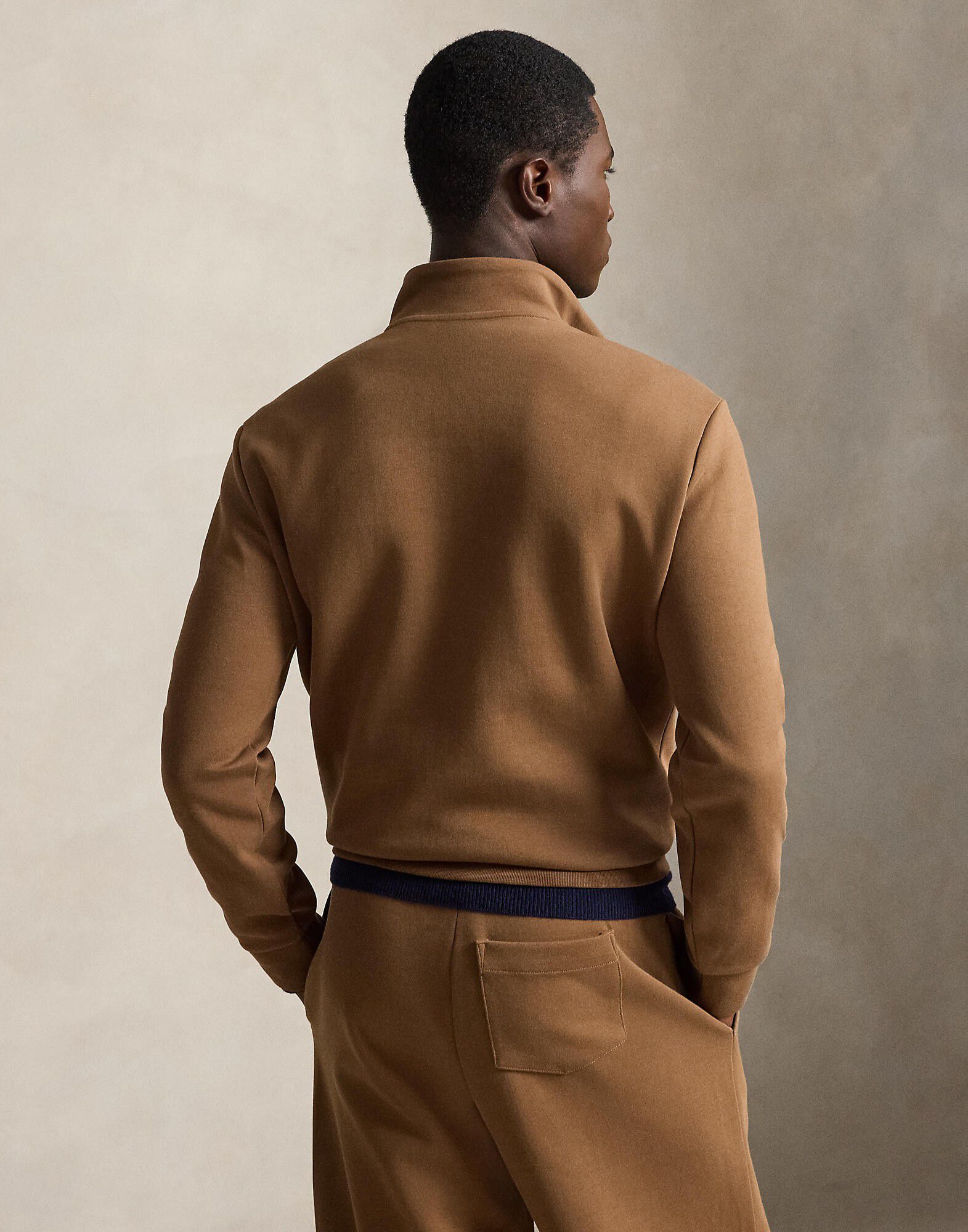 Double-Knit Quarter-Zip Pullover