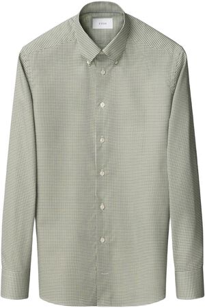 Contemporary Fit Light green Check Signature Oxford Shirt