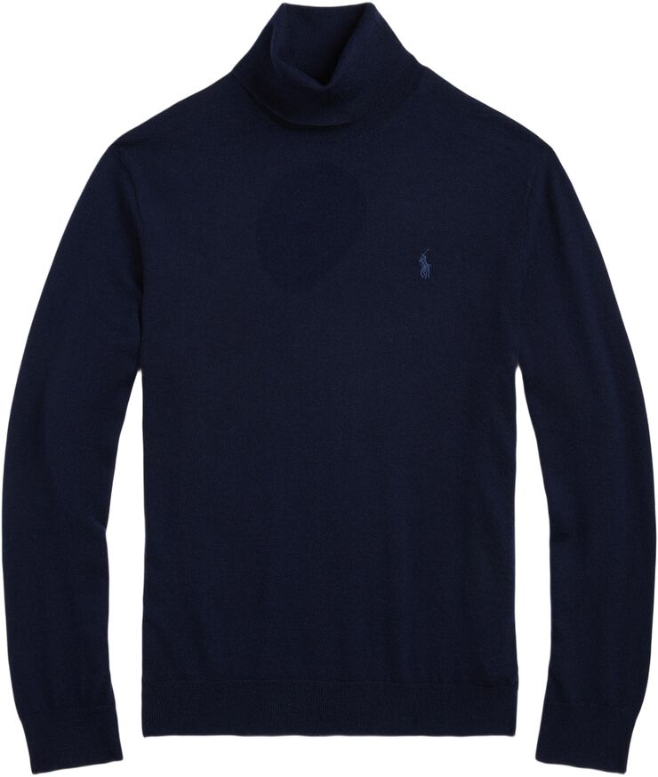 Washable Wool Turtleneck Sweater