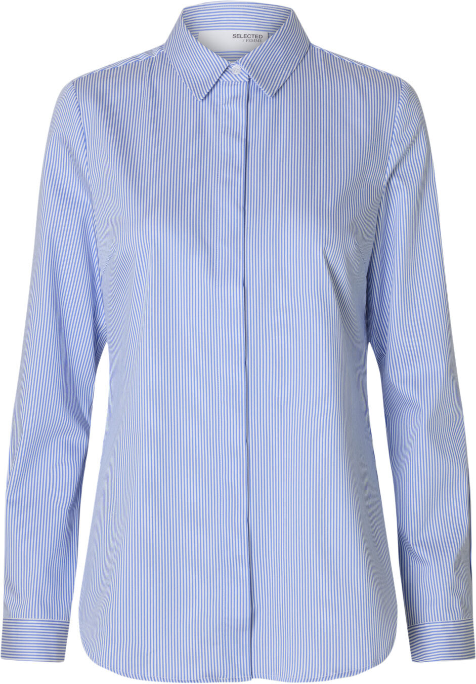 Slfromie Ls Striped Fitted Shirt Noos
