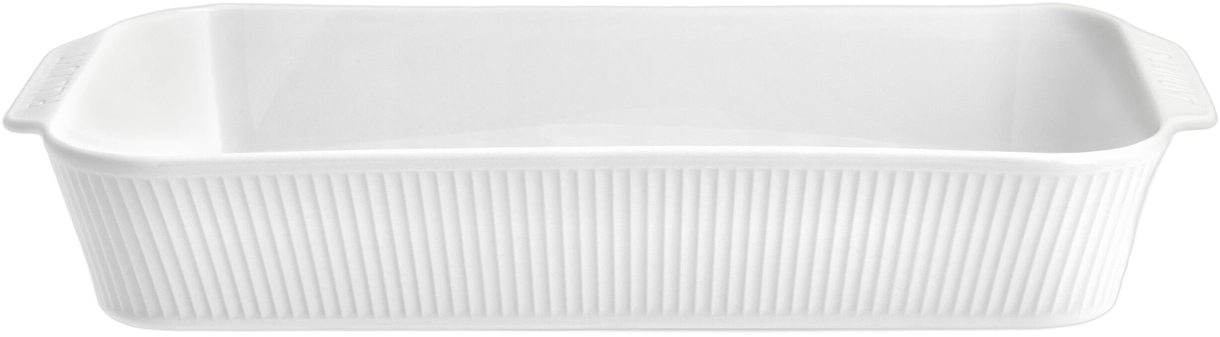 Fat dypt Pliss&eacute; 38 x 21 x 6 cm Hvit