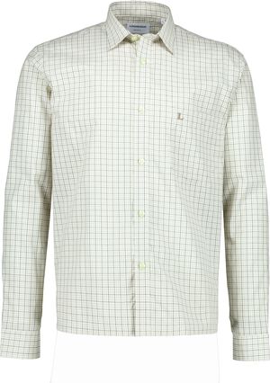 Plain check cropped shirt L/S