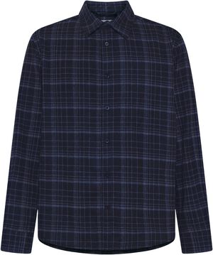 Dune regular merino check shirt