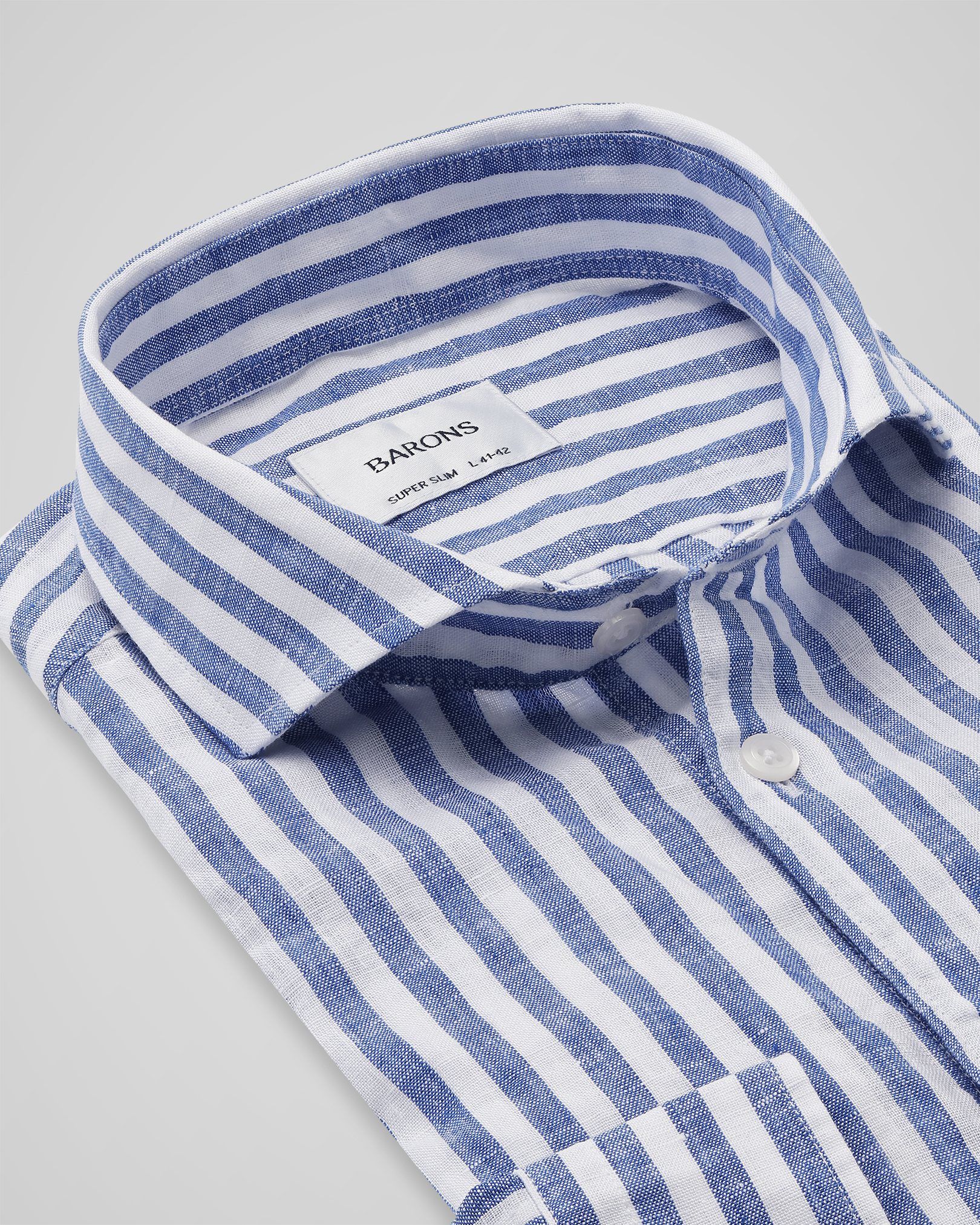 The Sicilian 2. 0 | Wide Mid Blue Stripe | Contemporary